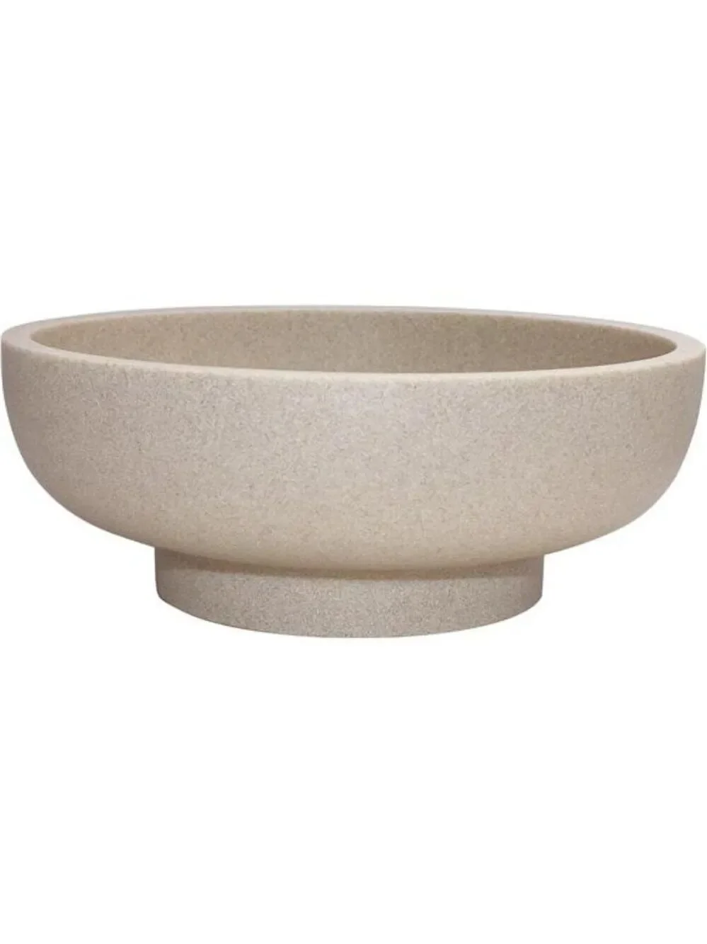 Modern Resin Decorative Bowl Fruit Holder Kitchen Entryway Key Dish Beige